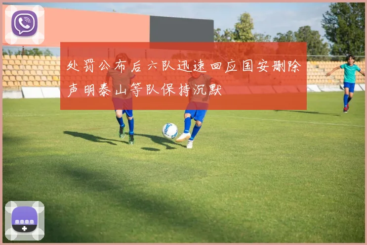 处罚公布后六队迅速回应国安删除声明泰山等队保持沉默